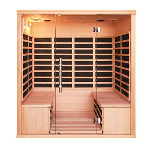Máquina de Sauna Infrarroja Moderna para Salón, Construcción de Madera Sólida de Cedro Rojo, Ecológica, 2 en 1, Multifuncional, con Ozono, para Apartamento o Villa - Product Image 1