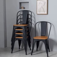 Chaises de salle à manger ergonomiques en fer forgé, tabourets rouges réglables en hauteur, modernes et écologiques, pour usage extérieur dans les hôtels et restaurants