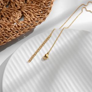 Trends 2025 Modern Unique Waterproof Anti Tarnish 316l Stainless Steel 18k <b>Real</b> Gold Orb <b>Necklace</b> for Women - Product Image 2