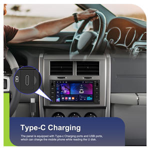 Автомагнитола Podofo 7 дюймов, 4+64 ГБ, с беспроводным CarPlay, Wi-Fi, GPS, RDS, эквалайзером для <span class=keywords><strong>Jeep</strong></span>/Chevrolet/<span class=keywords><strong>Chrysler</strong></span>/Dodge - Product Image 4