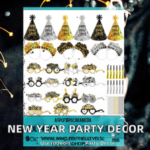 Produits phares du Nouvel An chinois en gros : Chapeaux coniques en papier, serre-têtes, accessoires photo, <span class=keywords><strong>lunettes</strong></span>, soufflets à franges, bruiteurs de fête - Product Image 2