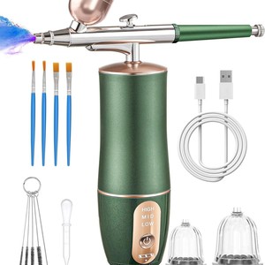 Kit de pistolet de pulvérisation à air comprimé <span class=keywords><strong>pour</strong></span> tatouage, nail art, peinture sur gâteaux, teinture <span class=keywords><strong>pour</strong></span> cheveux, réparation de meubles et de cuir - Product Image 1
