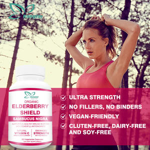 Kapsul perisai Elderberry Label pribadi suplemen kesehatan ekstrak kismis hitam kapsul Elderberry sistem imun meningkatkan - Product Image 4