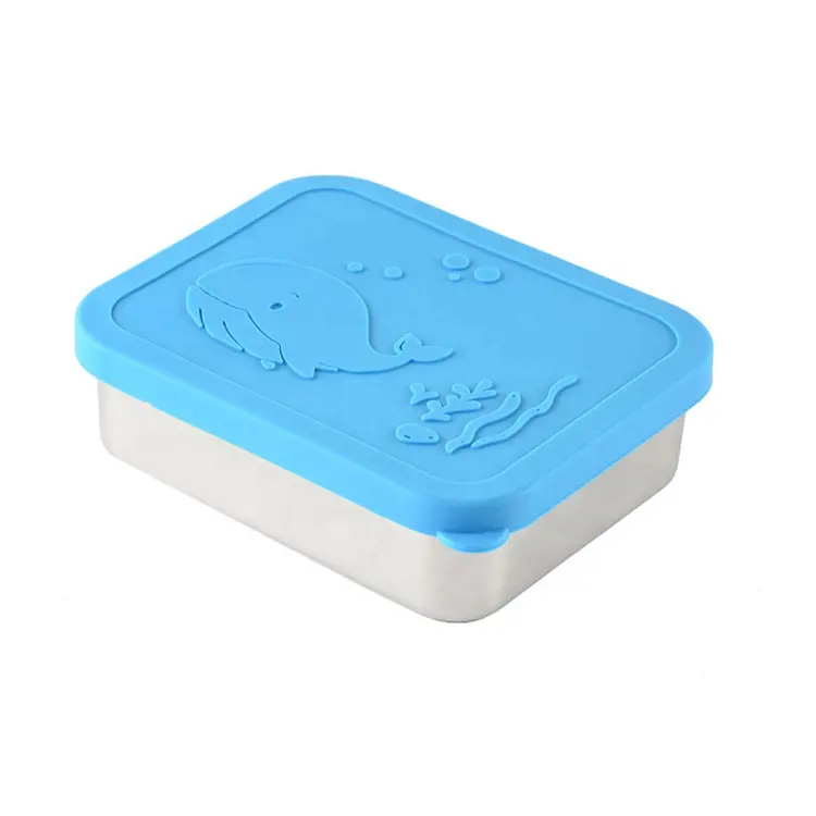 Food Storage Containers Kids Lunch Box Leak-Proof Bento Box Food boxes with Silicone LIDS