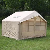 Tente gonflable luxueuse avec climatisation, installation facile, tente gonflable 4 saisons pour le camping, imperméable, Oxford 420D