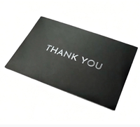 Cartes de remerciement en papier d'écriture de luxe recouvert de résine, impression dorée, service de marquage à chaud, artisanat, carton de haute qualité