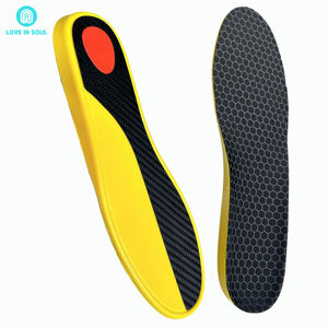 Loveinsoul Las mejores plantillas de fibra de carbono para la fascitis plantar Plantilla de fibra de carbono con plantillas de absorción de choque de extensión de Morton - Product Image 1