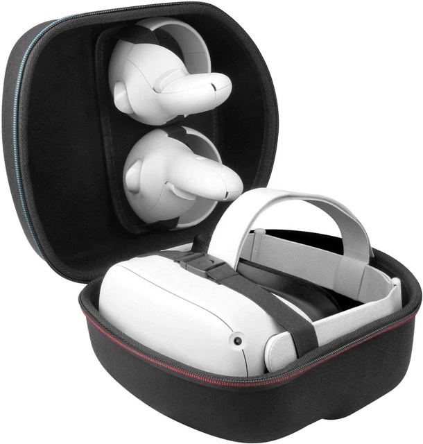Factory EVA Case for Oculuss Quest 2 VR Headset, Protective Organizer Box for Headset & Controllers, Case Only