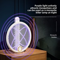 Matamosquitos Eléctrico Recargable 2 en 1, Plegable, Lámpara Trampa para Insectos UV, Ignífugo, Atrapa Insectos