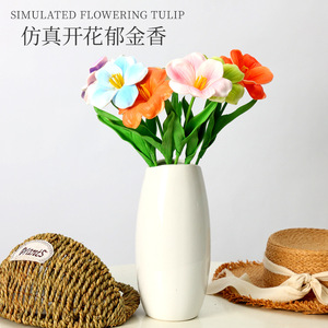Flores de Tulipán Artificiales de 40cm de Altura, Simulación Realista, Decoración para Hogar y Bodas - Product Image 6