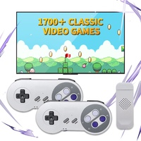 Consola de Juegos de TV 2.4G con Control Inalámbrico para Switch, Juegos Clásicos Retro, 1000-5000 Juegos, Tarjeta TF de 8GB, 2 Controles, Enchufe EU/US, Multi