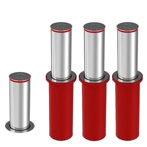 Bolardo Hidráulico Automático Anticolisión de 219 mm de Diámetro, Poste Elevador de Acero Inoxidable con Luz LED Reflectante - Product Image 1