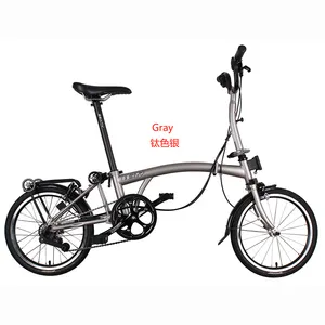 3 sáu mươi tri-gấp bike16 inch 6 tốc độ khung thép mini có thể gập lại xe đạp M/Y/S Bar brompto gấp xe đạp