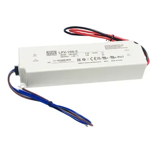 LPV-100 के साथ meanwell एलईडी निविड़ अंधकार बिजली की आपूर्ति 5v 12A