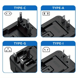 Adattatore da Viaggio Universale, Caricatore Internazionale Multi-Presa per Viaggi, Compatibile con Prese US EU UK AU, con Porte USB-A e Tipo C - Product Image 6