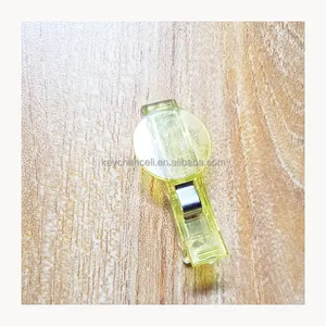 Transparante Gele Reclameclip Plastic Bindmiddelclips