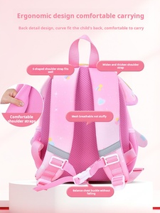 Nouveau Sac à Dos Souple Imperméable Mini Champignon Mignon pour Filles, en Polyester Tendance avec Sangle à Coussin d'Air pour l'École et le Quotidien - Product Image 3