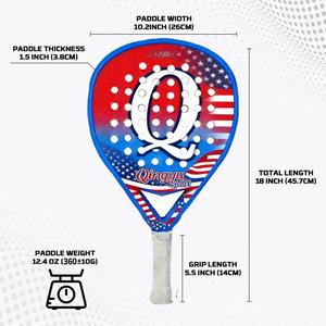Raqueta de Pádel Redonda de Fibra de Carbono 3K Qingyu <span class=keywords><strong>Sport</strong></span> para Hombre y Mujer, Precisión, Potencia y Control, Durabilidad, Personalizable - Product Image 6