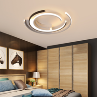 Plafond Lustre Éclairage Pour Salon Chambre Moderne Plafonnier Lustre Rond En Aluminium Plafond Led Lumières