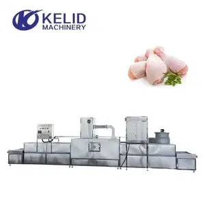 Industrial microwave defrosting processing machine thawing machine for meat chicken beef