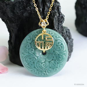 <span class=keywords><strong>Rond</strong></span> Myanmar <span class=keywords><strong>Jade</strong></span> Pendentifs Pour Les Femmes Fleur Forme Jadéite Charme Collier Sculpté À La Main Naturel Birmanie <span class=keywords><strong>Jade</strong></span> Tour De Cou - Product Image 1