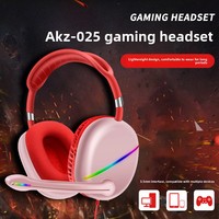 AKZ-025 Nouveau casque de jeu dynamique Battle Royale, filaire, USB, suppression active du bruit, universel, mobile