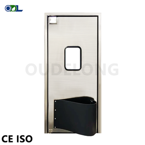 <span class=keywords><strong>Porte</strong></span> battante <span class=keywords><strong>double</strong></span> en acier inoxydable à fermeture automatique pour <span class=keywords><strong>atelier</strong></span> d'usine, utilisation intérieure - Product Image 4