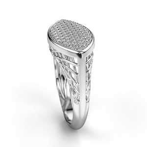 Anello creativo cavo per donna, design scintillante intarsiato, elegante gioiello alla moda per feste - Product Image 2