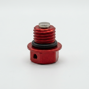 Aluminum Alloy Magnetic Oil <b>Plug</b> 21MM Red Crash Protector for Motorcycle Engine Compartment <b>Replacement</b> - Product Image 2