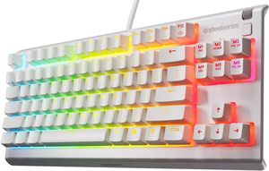 <span class=keywords><strong>Clavier</strong></span> de jeu OEM ODM <span class=keywords><strong>Apex</strong></span> 3 <span class=keywords><strong>TKL</strong></span> blanc RGB, format compact sans <span class=keywords><strong>clavier</strong></span> numérique, éclairage RGB 8 zones, résistance à l'eau et à la poussière - Product Image 1