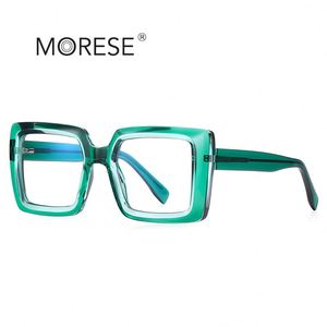 XINLI2170 Monturas Ópticas TR90 Rojas para Mujer, Gafas de Forma Cuadrada Grande con Lentes con Bloqueo de Luz Azul para Leer y Usar el Ordenador - Product Image 5