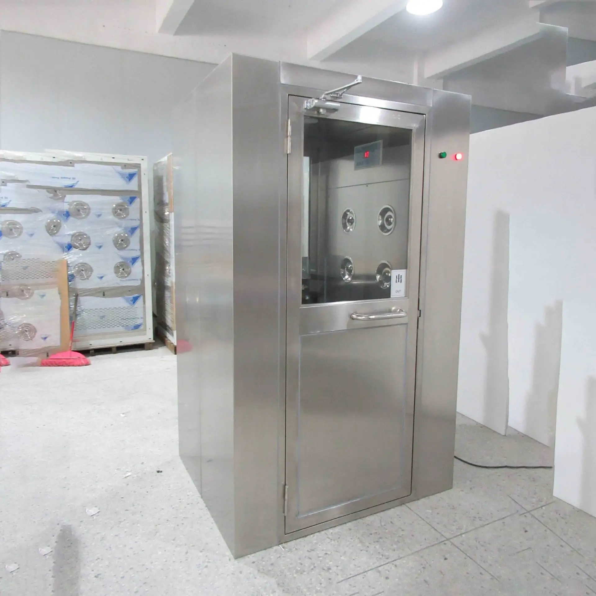 Design personalizzato Lab Clean Room Air Shower Room Abnormity Air Shower Room Double Blowing Air Shower per laboratorio