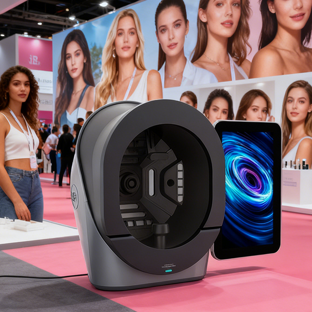 3D Skin Analysis Machine AI Dermatoscope Facial Skin Analyzer UV Light Smart Face Scanner for Spa Beauty Salon
