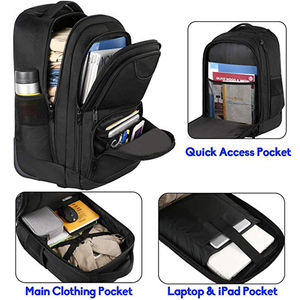 Luggage Business <strong>Backpack</strong> <strong>With</strong> <strong>Wheels</strong> Travel-Friendly Rolling Laptop <strong>Backpack</strong> for Men Women - Product Image 3