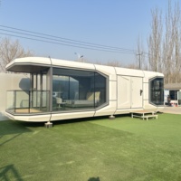 Casa Cápsula Espacial Panorámica Inteligente de Lujo Moderna, Portátil, Modular, Prefabricada, Hotel Móvil, Villa, Casas Prefabricadas
