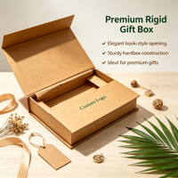 Boîte cadeau rigide en kraft magnétique personnalisée, acceptant les commandes d'échantillons, boîte rigide recyclable pour emballage cadeau cosmétique haut de gamme