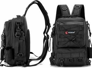 Free sample Fishing Tackle Backpack with Rod Holders, Bottle Holder, <b>Storage</b> Bag Store Fishing Gear - Product Image 2