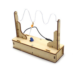 Kit de experimentos de física de madera para niños, juguete educativo STEM de ciencia, modelo de forma geométrica de control manual, 7-9 años - Product Image 4