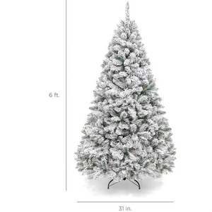 Árboles de Navidad Artificiales Desplegables Automáticos de 2m al por Mayor, Plegables en Espiral, Preiluminados, de Montaje Rápido y Nevados en Blanco - Product Image 2