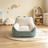 Niedlicher und hautfreundlicher komprimierter Kinder-Sitzsack-Sessel mit Tragegriff und abnehmbarem Bezug, weich für Kinder und Jugendliche