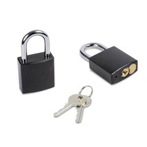Black Travel Locks Convenient and Secure Padlock for <b>Luggage</b> and Bags - Product Image 1