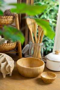 ชามไม้ทำมือ งานฝีมือธรรมชาติ คุณภาพพรีเมียม ยั่งยืน ออร์แกนิค เหมาะสำหรับใช้ในบ้าน ห้องครัว โต๊ะอาหาร - Product Image 6