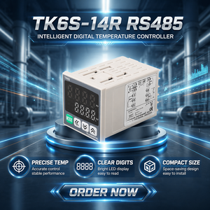 Contrôleur de température <span class=keywords><strong>PID</strong></span> série TUOBANG TK6S, thermostat à double affichage universel pour thermocouple et RTD, double sortie relais SSR - Product Image 1