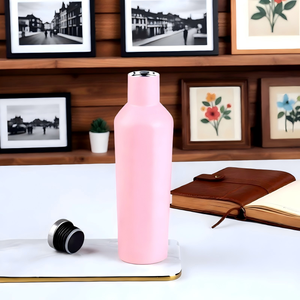 Bouteille d'eau hexagonale en diamant personnalisée de 500 ml, gobelet isotherme en acier inoxydable, design unique à facettes pour les cadeaux sportifs - Product Image 3