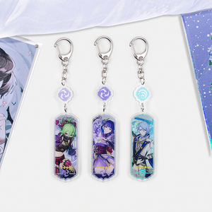 LLavero de foto digital personalizado colgante de cremallera acrílica con decoración periférica de juego de animación de dibujos animados - Product Image 3