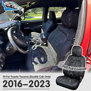 Fundas de Asiento de Cuero Personalizadas al por Mayor, Estilo Camo TRD <span class=keywords><strong>Pro</strong></span>, para Toyota Tacoma de Tercera Generación, Modificaciones de Asientos de Auto - Product Image 1