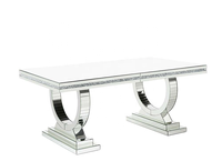 Table à manger neuve de 2022 avec cheminée intégrée et foyer électrique LED avec chauffage pour salle à manger