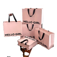 Premium Rosa Tragbare Gepolsterte Geschenktüten mit Bandhenkeln für Kleidung und Pelzwaren - Individueller Logodruck für Boutiquen, Einzelhandel und Partys