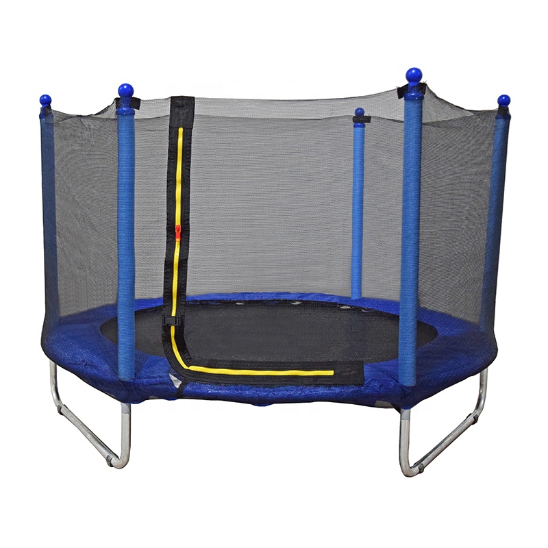 Trampolín pequeño de 60 pulgadas para niños, trampolín con red para interiores y exteriores, con carcasa de seguridad