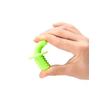 Rahatlatıcı yumuşak bebek diş çıkarma tüpleri silikon diş kaşıyıcı çiğnemek diş çıkarma Hollow bebek duyusal oyuncak Chewy tüpler